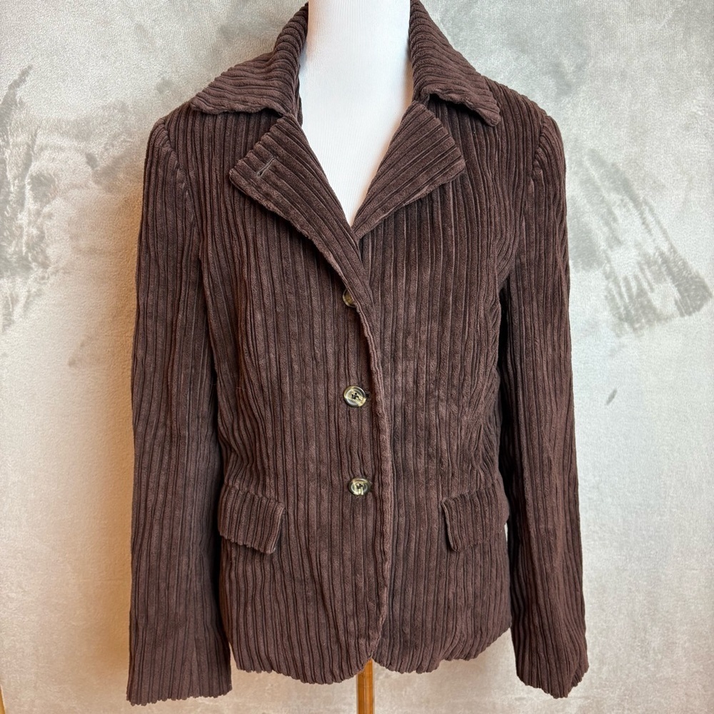 Limited Chinos Business Ribbed Corduroy Blazer Dark Chocolate Wmn’s Sz 8